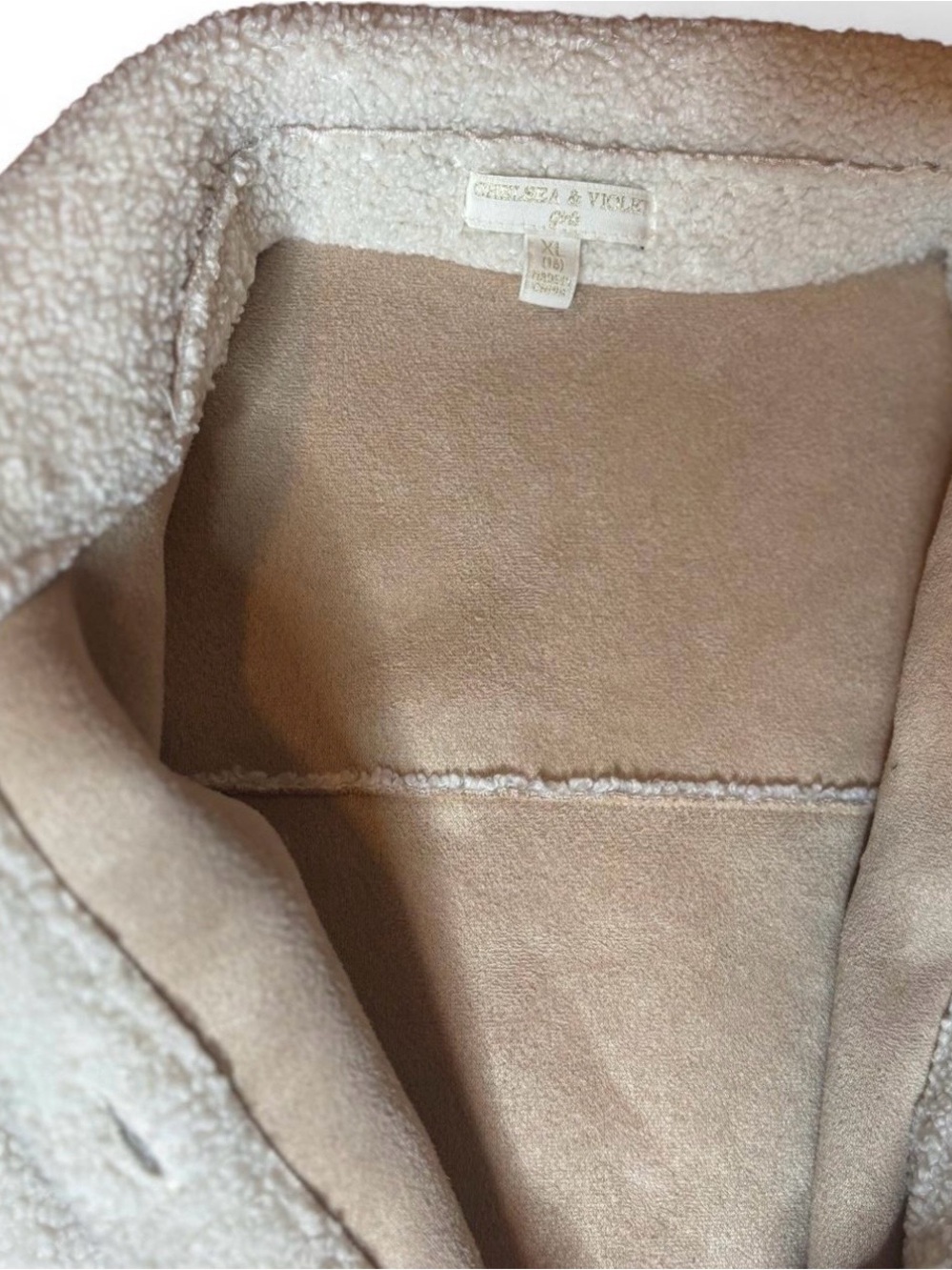 Cream Bouclé Button-Up Jacket - Picture 5 of 5